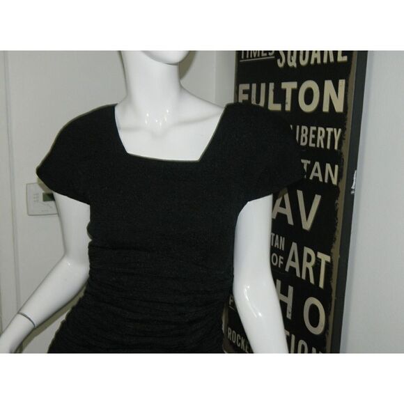 BB Collections Dress Size 4 Black Vintage 80's Cocktail Open Back Made USA - Picture 4 of 16